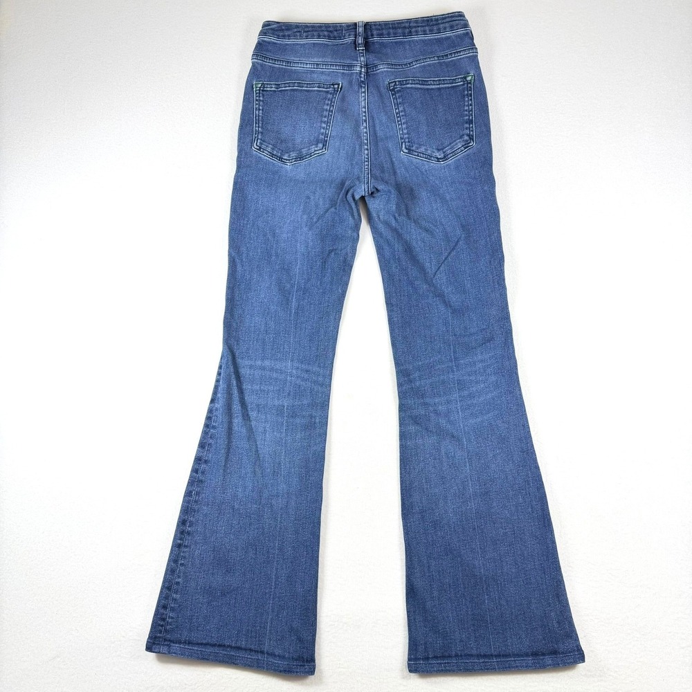Anthropologie Pilcro High Rise Trouser Bootcut Jeans Blue Button Fly Size 28 - Picture 2 of 15
